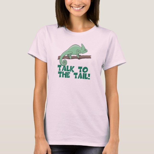T-shirt Parlez au lézard à queue Iguane (Devant)