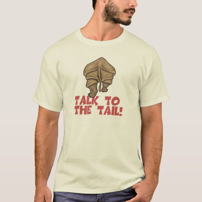 T-shirt Parlez au rhinocéros de la queue (Devant)