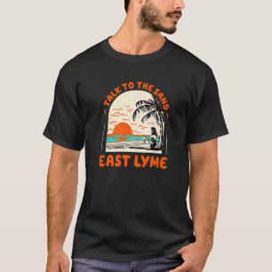 T-shirt Parlez Au Sand East Lyme Beach Océan Connecticut