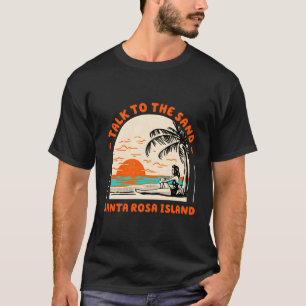 T-shirt Parlez Au Sand Père Noël Rosa Island Beach Florida