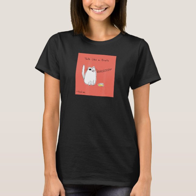 T-shirt Parlez Comme Un Pirate Day Chat Animaux Animaux An (Devant)