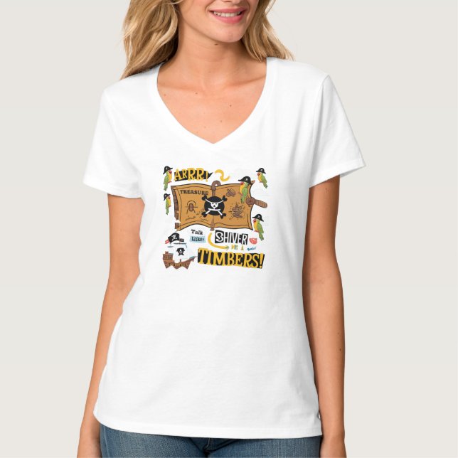T-shirt Parlez comme une journée de pirates (Devant)
