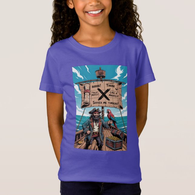 T-Shirt Parlez comme une journée de pirates (Devant)