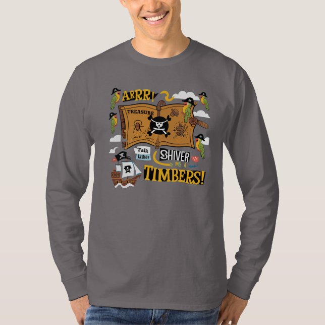 T-shirt Parlez comme une journée de pirates (Devant)