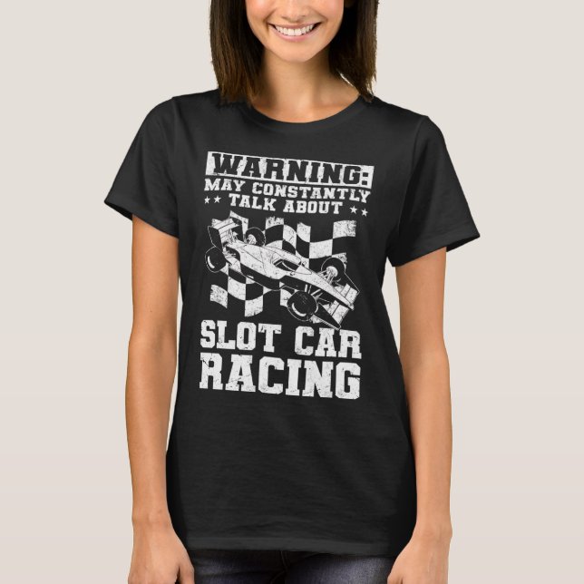 T-shirt Parlez De Course De Voiture De Fente (Devant)