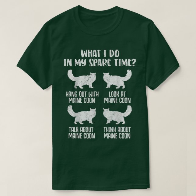 T-shirt Parlez de Maine Coon Cat (Design devant)