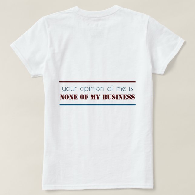 T-shirt Parlez de moi (Design dos)