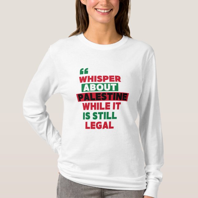 T-SHIRT PARLEZ DE PALESTINE MERCH (Devant)