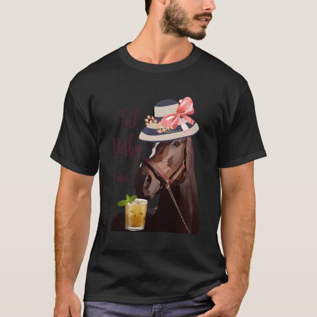 T-shirt Parlez Derby À Moi Mint Juleps Derby Horse Racing (Devant)