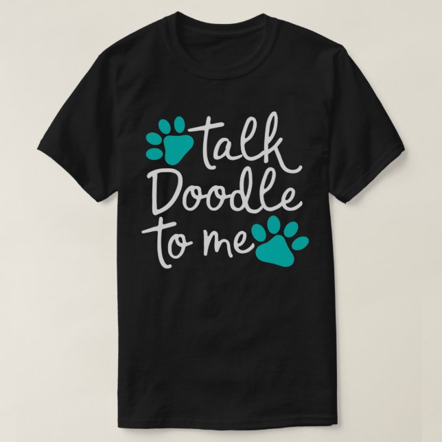 T-shirt Parlez Doodle à moi Goldendle Labradle GIft (Design devant)