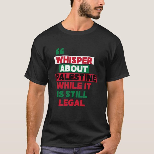 T-SHIRT PARLEZ DU PRODUIT PALESTINE (Devant)
