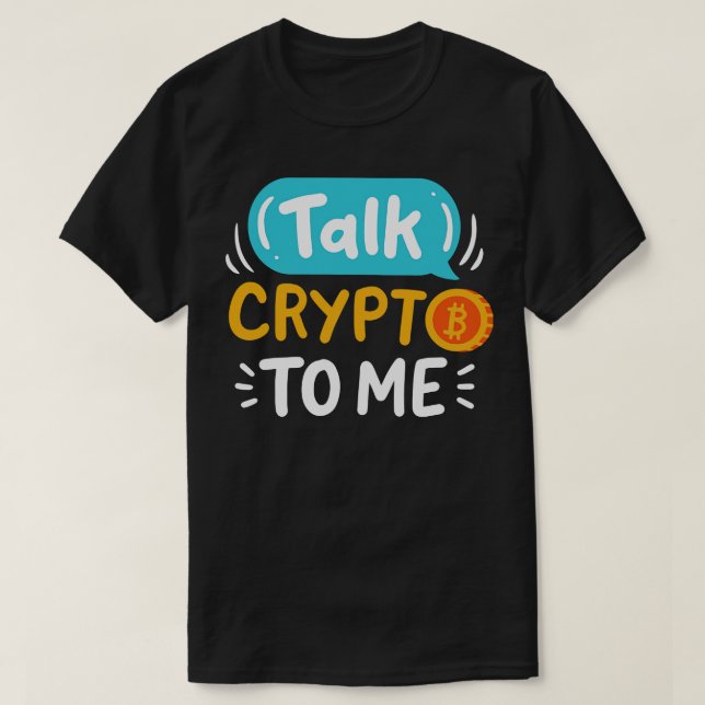 T-shirt Parlez-moi de Crypto (Design devant)