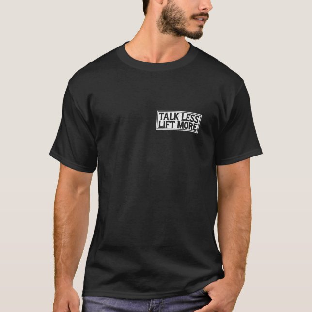 T-shirt Parlez moins d'élévation plus — Premium (Devant)