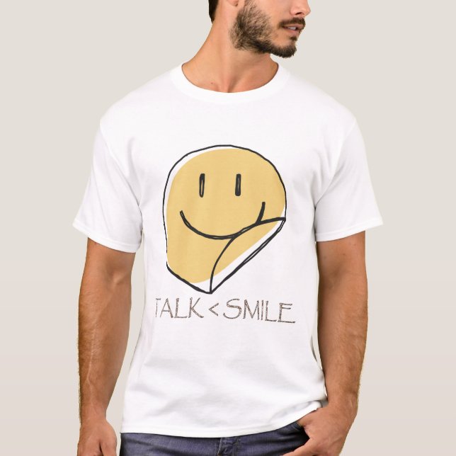 T-shirt Parlez moins souriant (Devant)
