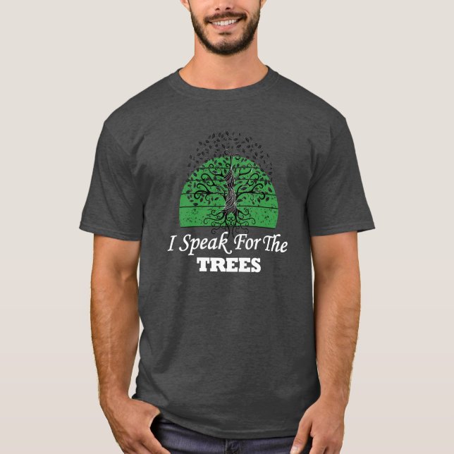 T-shirt Parlez Pour Le Jour des terres Arbres Planète Envi (Devant)