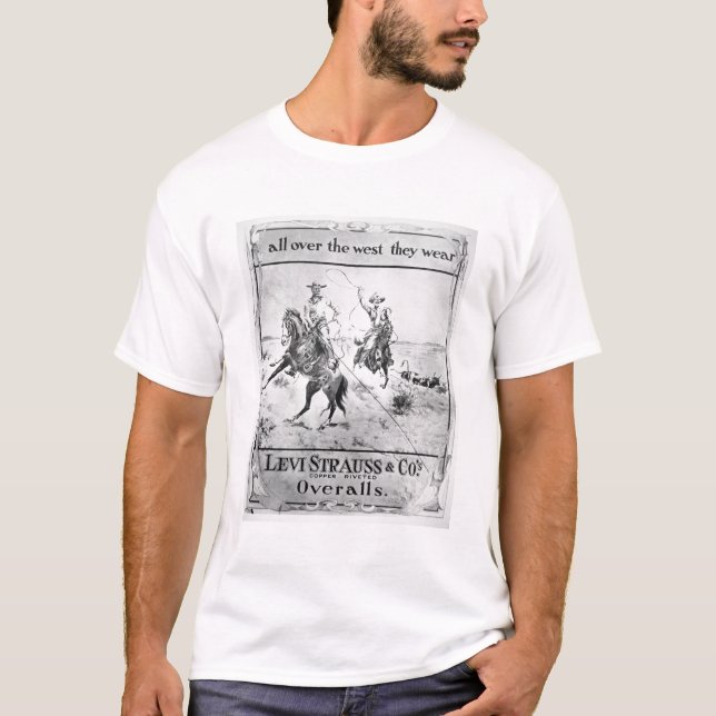 T-shirt Parlez pour Lévi Strauss et Co, c.1900 (le litho) (Devant)
