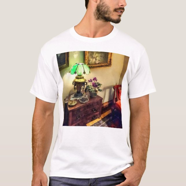 T-shirt Parlon douillet avec Lampe Pétale Fleur (Devant)