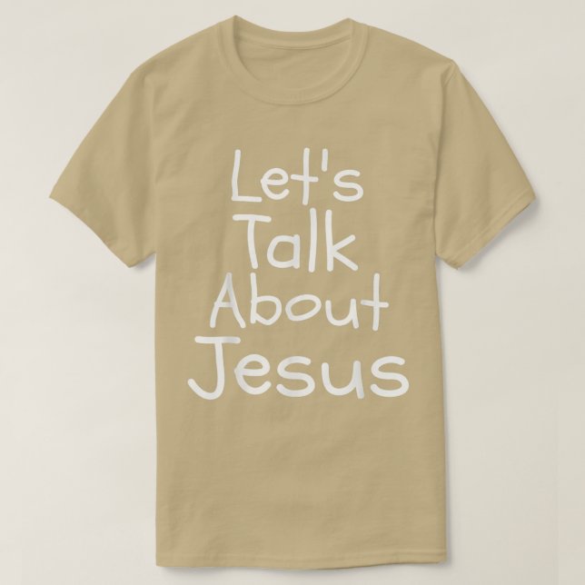 T-shirt Parlons de Jésus Drôle T (Design devant)