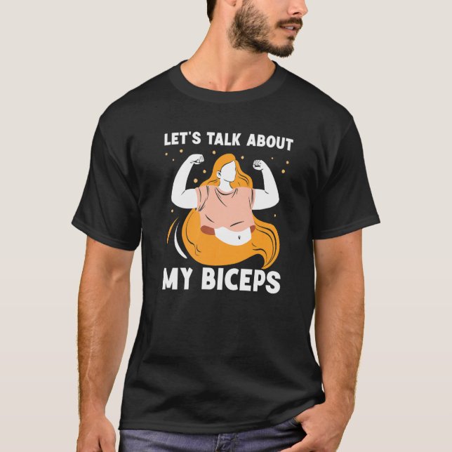 T-shirt Parlons De Mes Biceps Girl Mom Curl dit M (Devant)