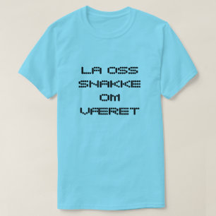 T-shirt parlons du temps en bleu norvégien