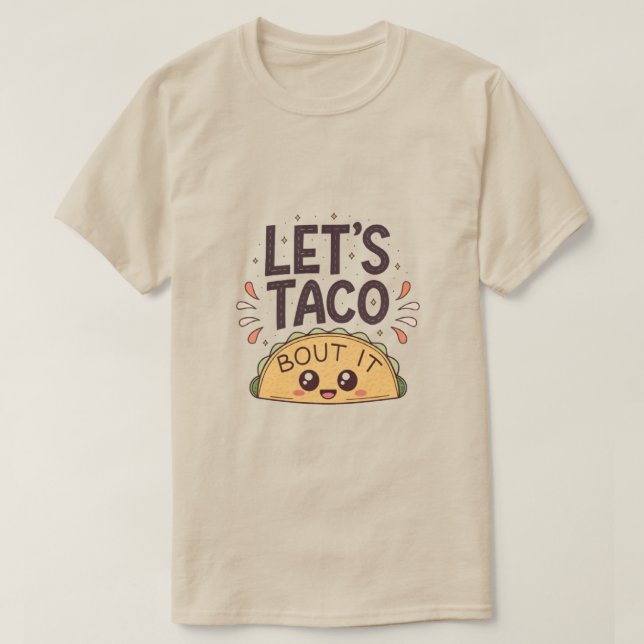 T-shirt Parlons-en de Taco Drôle (Design devant)