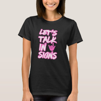 T-shirt Parlons en signes - Sensibilisation des Sourds