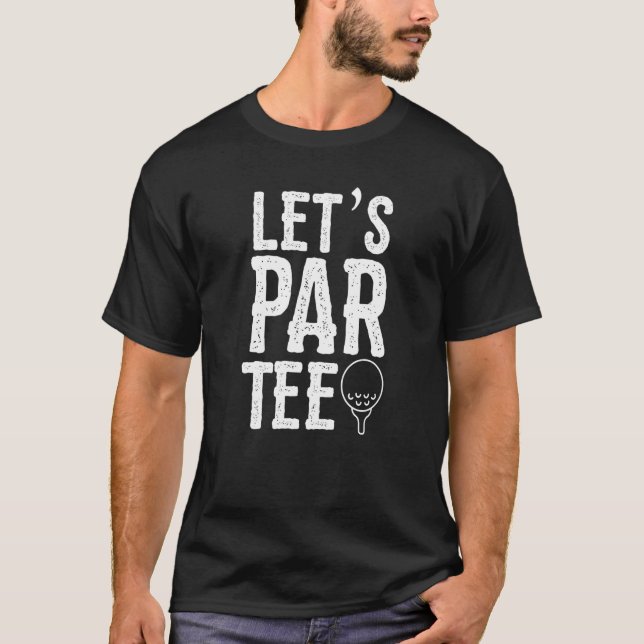 T-shirt Parlons Golf Pun Golf Party (Devant)