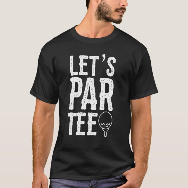 T-shirt Parlons Golf Pun Golf Party (Devant)