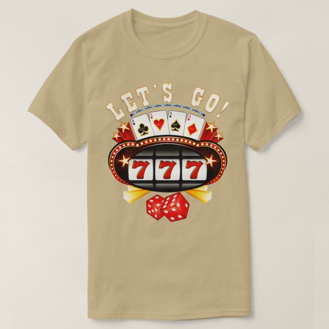 T-shirt Parlons Jeu Joueur Jeu Machine à fente (Design devant)