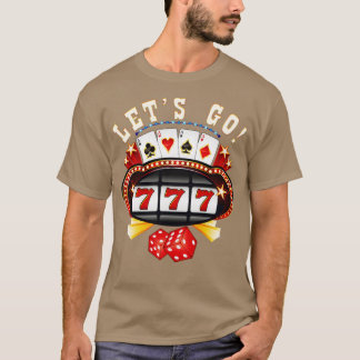 T-shirt Parlons Jeu Joueur Jeu Machine à fente