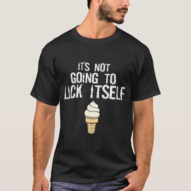 T-shirt Parlons-nous de la crème glacée ? (Devant)