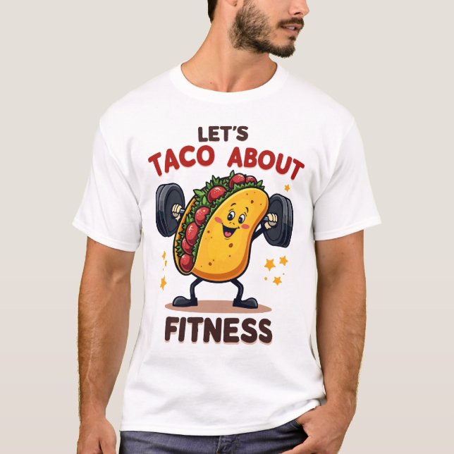 T-shirt Parlons Taco de Fitness (Devant)