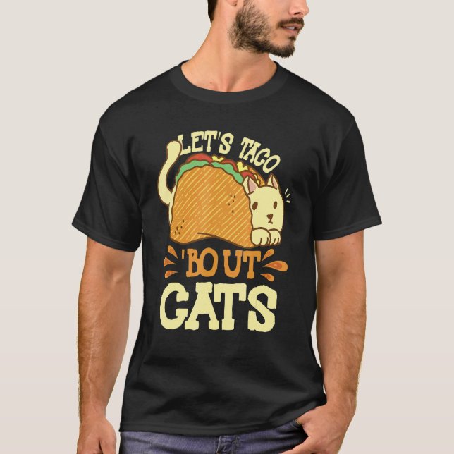 T-shirt Parlons Taco des Chats Chat 1 (Devant)