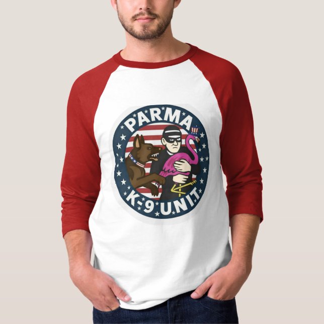 T-shirt Parma K9 flamant rose USA (Devant)