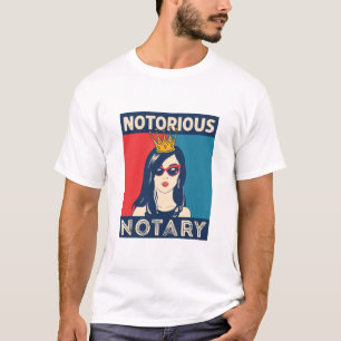 T-shirt Parodie amusante notoire du public notaire
