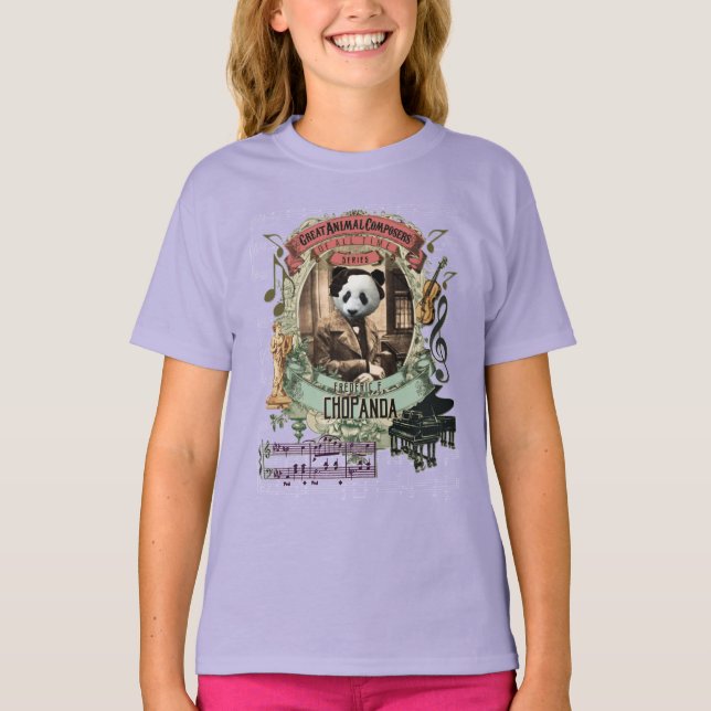 T-shirt Parodie animale Chopin de compositeur de Frederic (Devant)