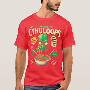 T-shirt Parodie de céréales Cthuloops pour les fans d'horr