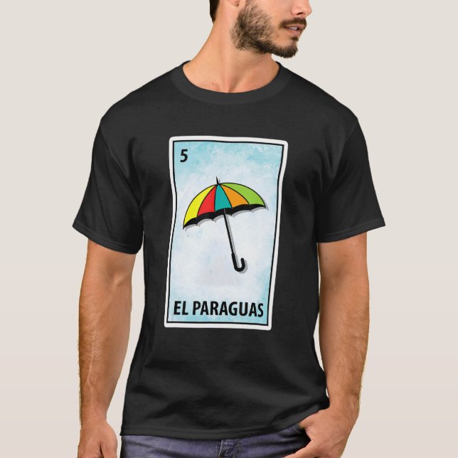 T-shirt Parodie de parapluie de loterie mexicaine Los Para (Devant)