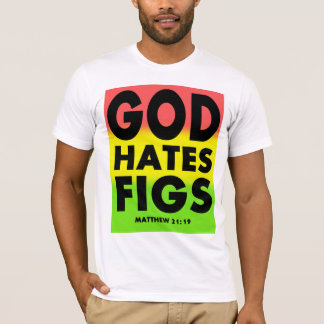 T-shirt Parodie de Westboro de figues de haine de Dieu