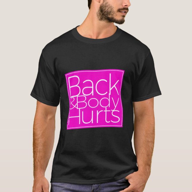 T-shirt Parodie du corps arrière (Devant)
