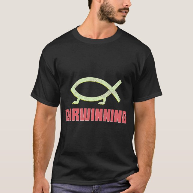 T-shirt Parodie du darwinisme (Devant)