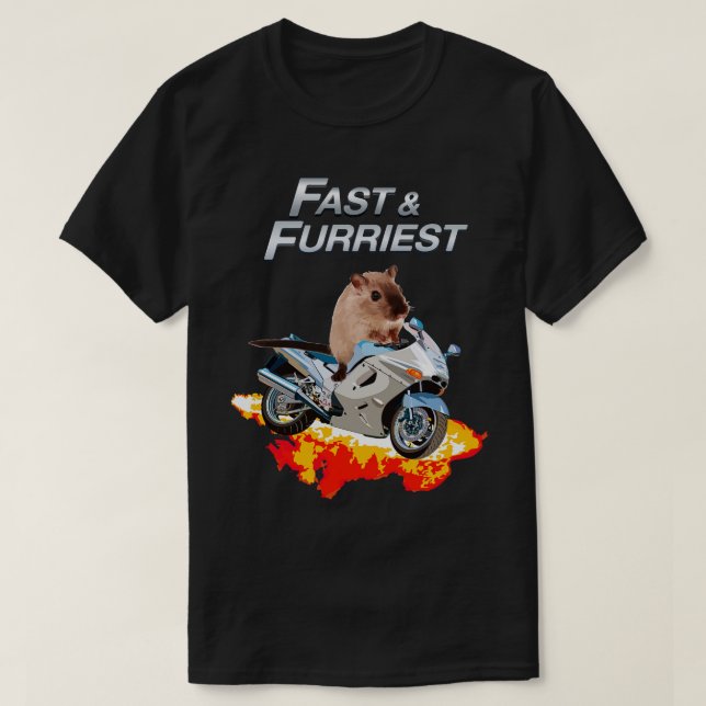 T-shirt Parodie la plus rapide et la plus furieuse Funny m (Design devant)