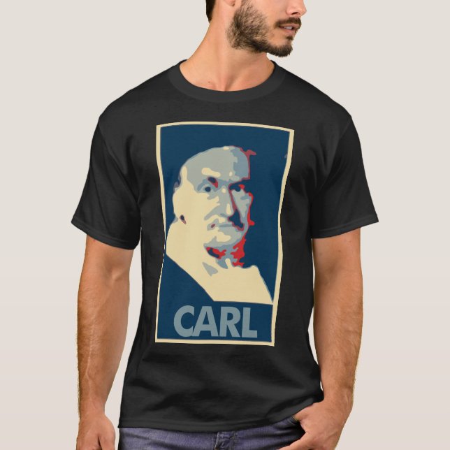 T-shirt Parodie politique d'affiche de Carl Friedrich (Devant)