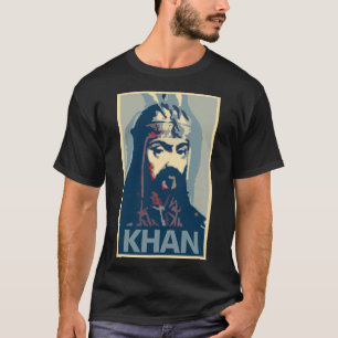 T-shirt Parodie politique d'affiche de Genghis Khan