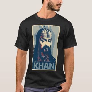T-shirt Parodie politique d'affiche de Genghis Khan