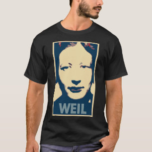 T-shirt Parodie politique d'affiche de Simone Weil