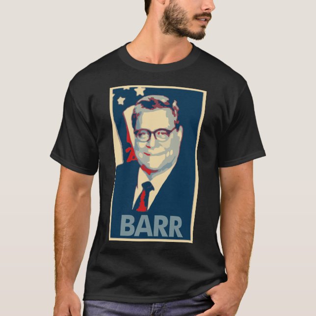 T-shirt Parodie politique d'affiche de William Barr (Devant)