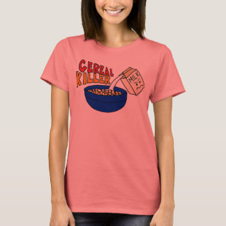 T-shirt Parody Cereal Killer Petit déjeuner Humour aliment