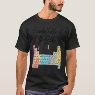 T-shirt Parole Chrétienne De Dieu Tableau Périodique De La