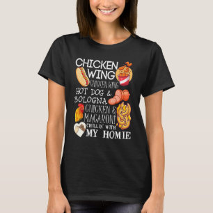 T-shirt Parole de chanson Chicken Wing Chicken Wing Hotdog